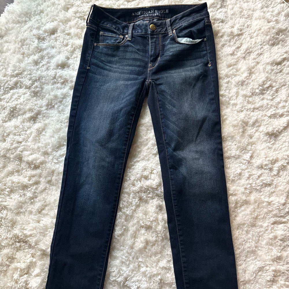 American Eagle Outfitters Dark Blue Skinny Jeans